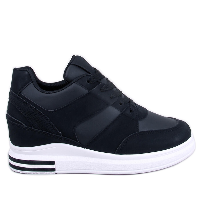 Rinno Black wedge sneakers