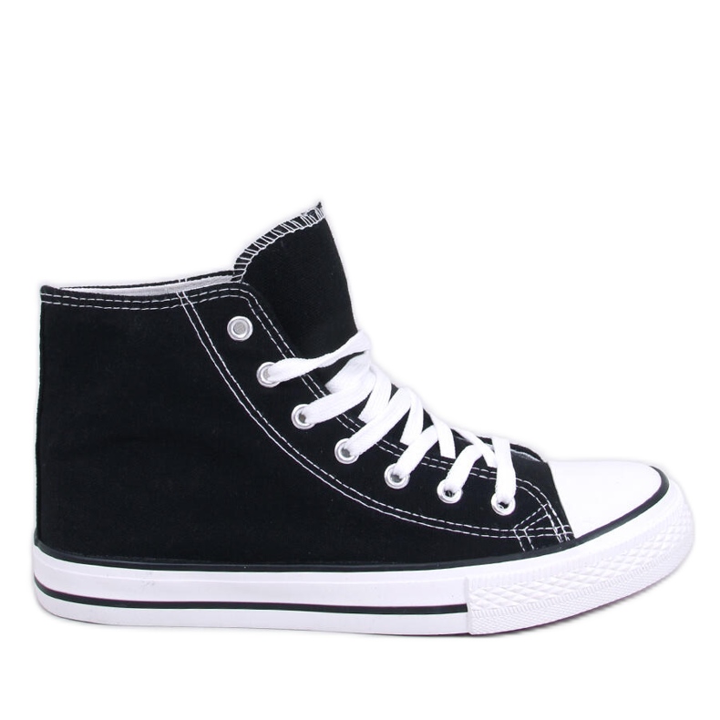 Jude Black canvas sneakers