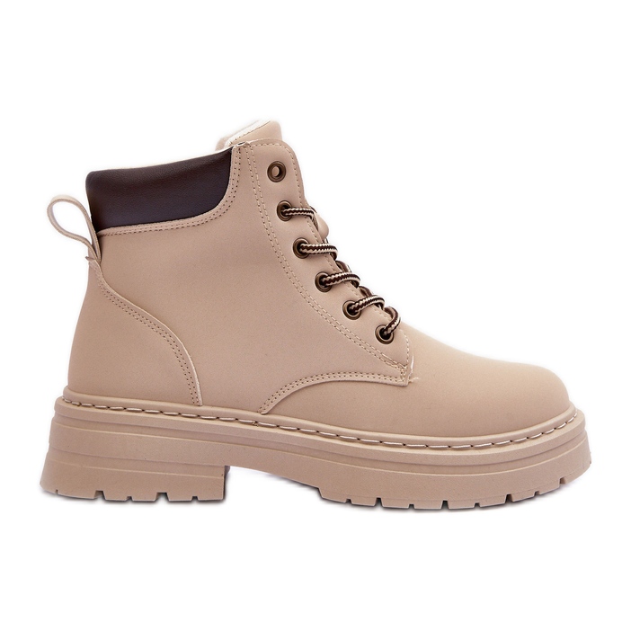 Women's Trapper Boots Warm Light Beige Corbin