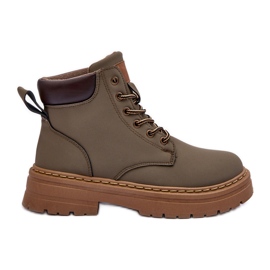 Women's Trapper Boots Warm Green Corbin