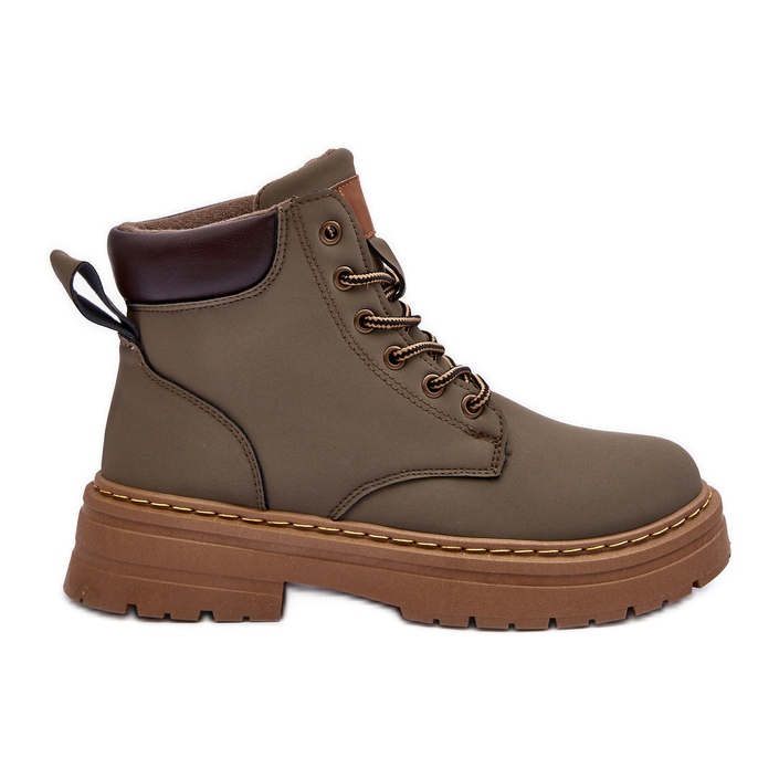 Women's Trapper Boots Warm Green Corbin