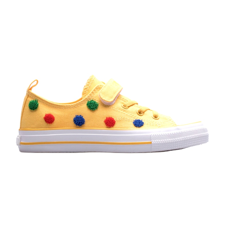 Children's Sneakers With Velcro Big Star JJ374056 Yellow