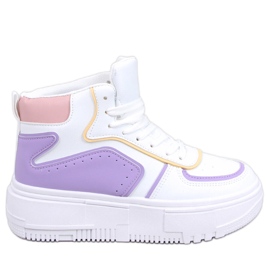Storm WHITE / PURPLE high-top sneakers
