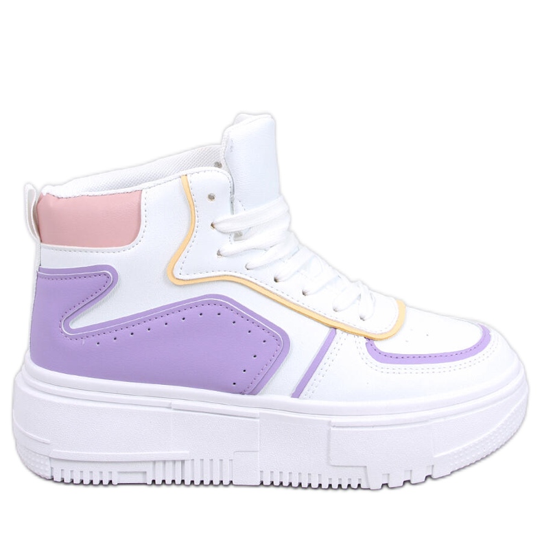 Storm WHITE / PURPLE high-top sneakers