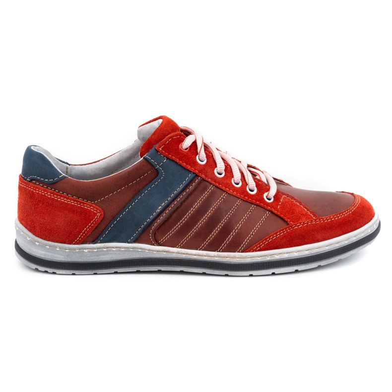 KOMODO Polish leather men's shoes 236K red