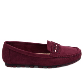 Guerra Wine women's loafers red