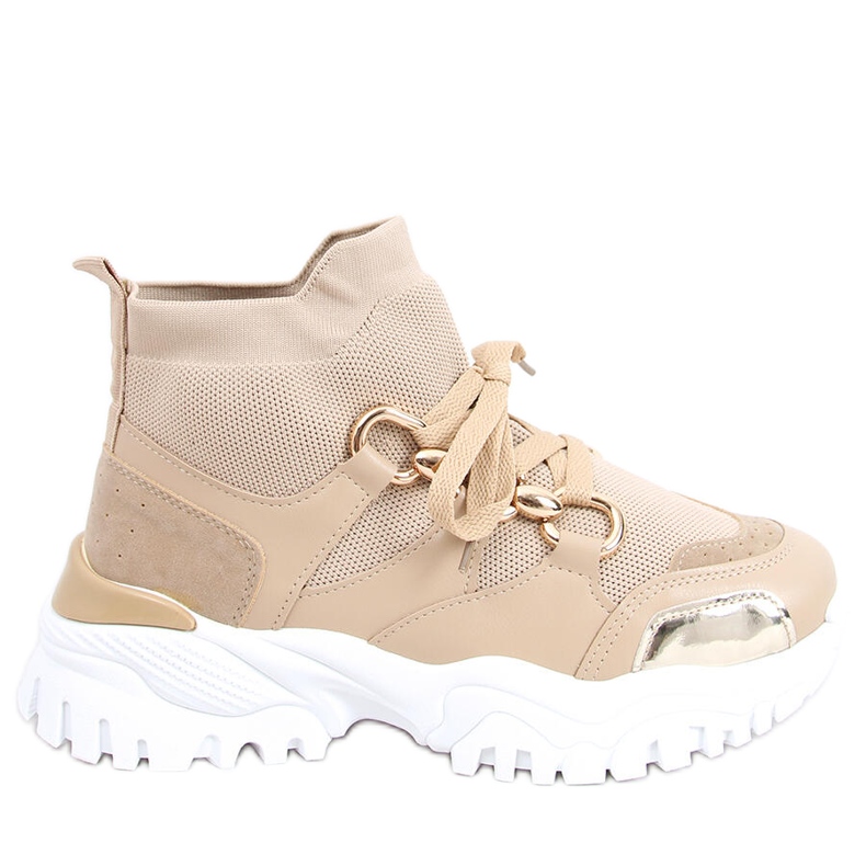Petra Khaki sock sneakers beige