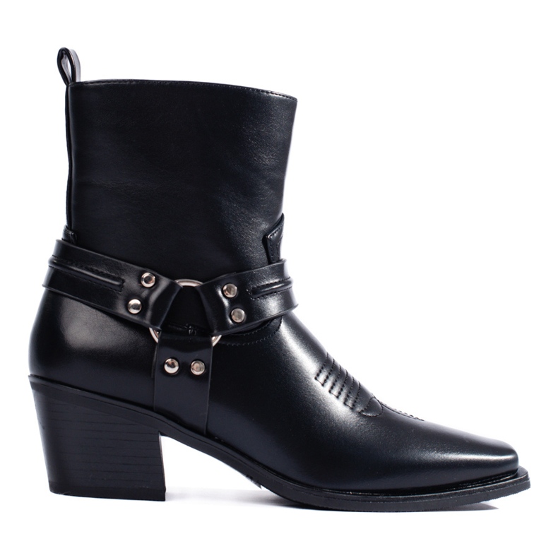 Black women's cowboy boots from Shelovet Black women's cowboy boots from Shelovet