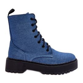 FB2 Women's Worker Boots Blue Teflorna FB2 Women's Worker Boots Blue Teflorna