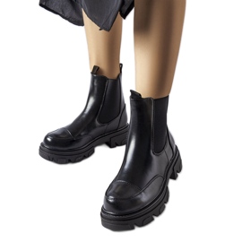 Inna Albany black slip-on boots
