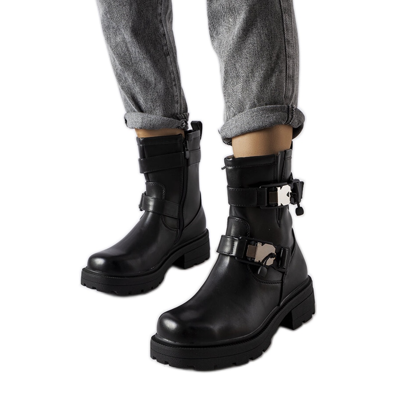 Black chunky boots from Enrico