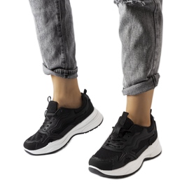Inna Hollow black sports sneakers