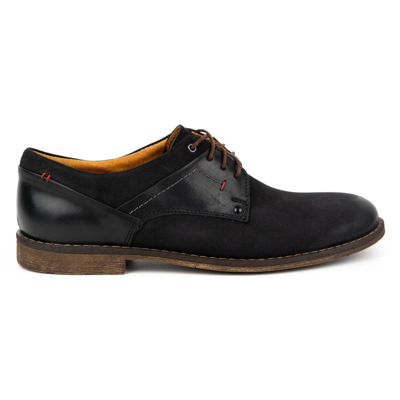 Kampol Men's casual elegant nubuck shoes 333KAM black Kampol Men's casual elegant nubuck shoes 333KAM black