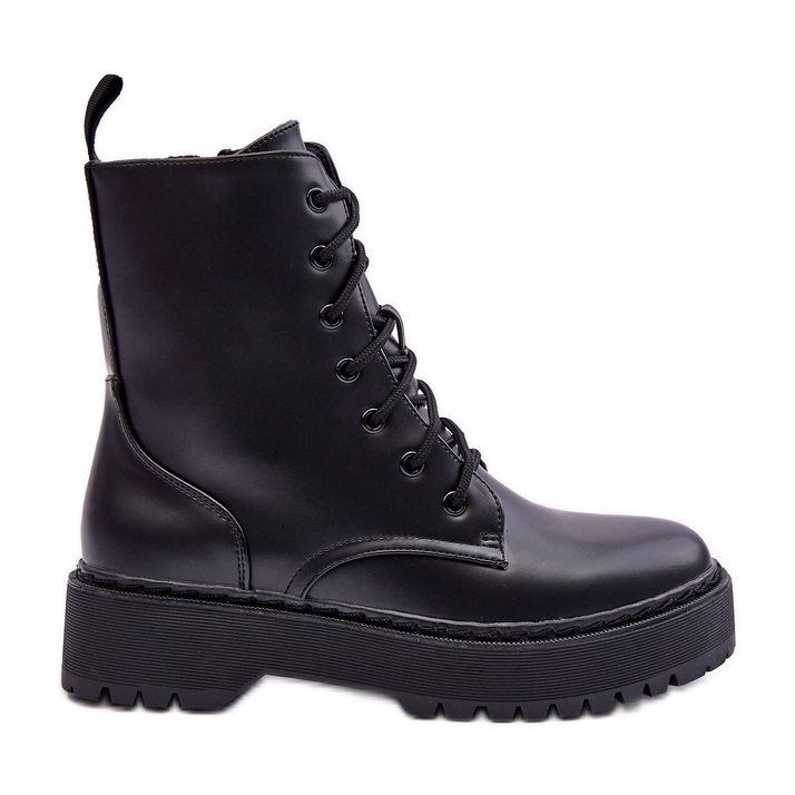 FB2 Leather Worker Boots Black Teflorna FB2 Leather Worker Boots Black Teflorna