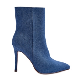 FB2 Jeans High Heel Boots Blue Eberpia FB2 Jeans High Heel Boots Blue Eberpia
