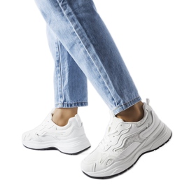 Inna Hollow white sports sneakers