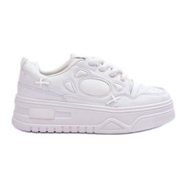 PG1 Women's Platform Sneakers White Finos PG1 Women's Platform Sneakers White Finos