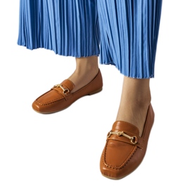 Brown decorative loafers from Docherty