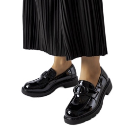 Inna Scranton black patent loafers