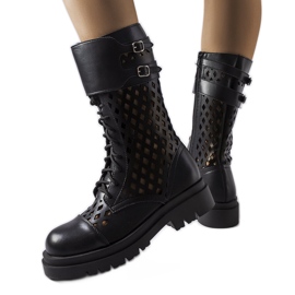 Black openwork Amarante workers