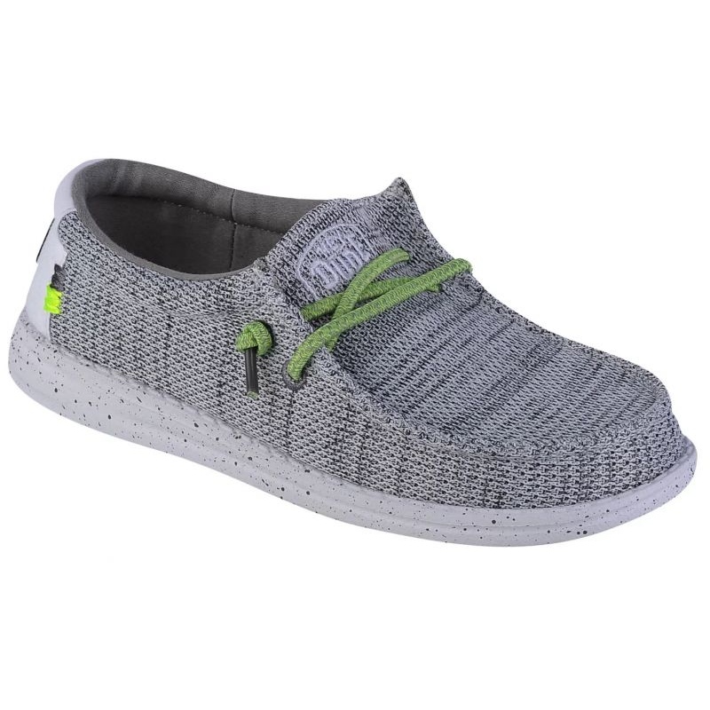 Shoes Hey Dude Wally Youth Sox Jr 40049 1KA grey KeeShoes