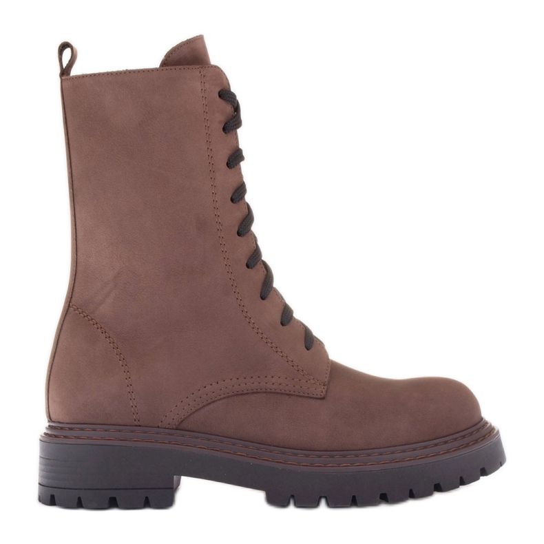 Marco Shoes Marco leather boots brown