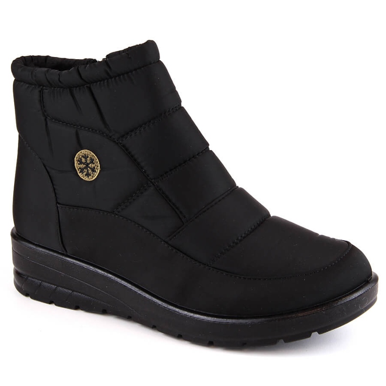 Women's snow boots on the wedge black News 5029 Women's snow boots on the wedge black News 5029