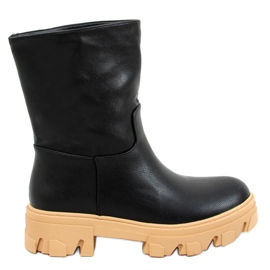 Boots with a straight upper Seneh BLACK (camel)