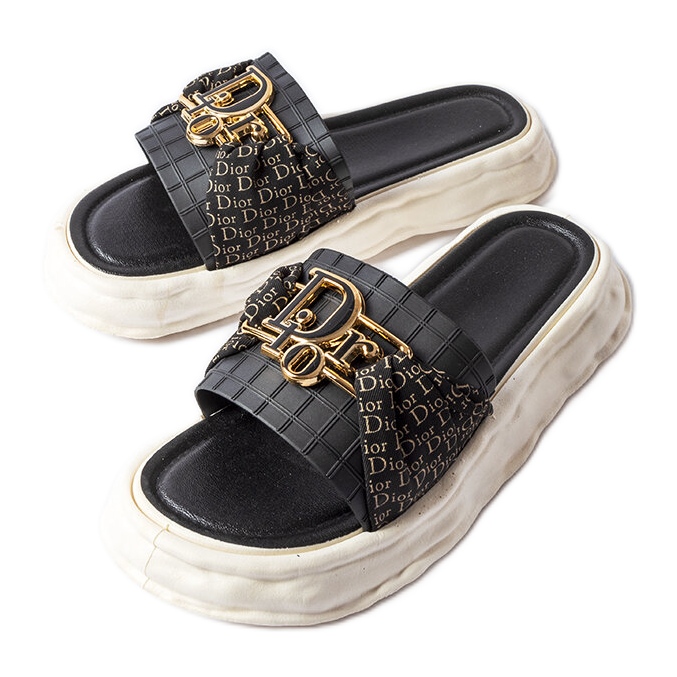 Black rubber decorative slides from Bérard