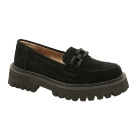 Suede moccasins Filippo DP4792/23 BK SU black Suede moccasins Filippo DP4792/23 BK SU black
