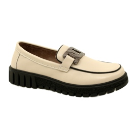 Stylish Leather Women's Shoes Filippo DP4728/23 BE beige