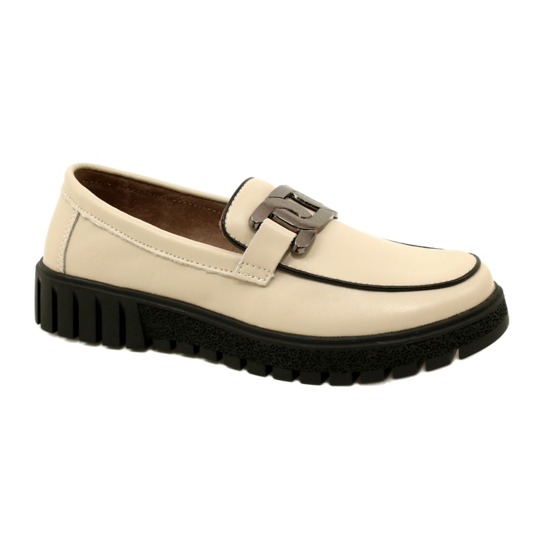 Stylish Leather Women's Shoes Filippo DP4728/23 BE beige