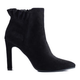 Women's black Shelovet high heel boots