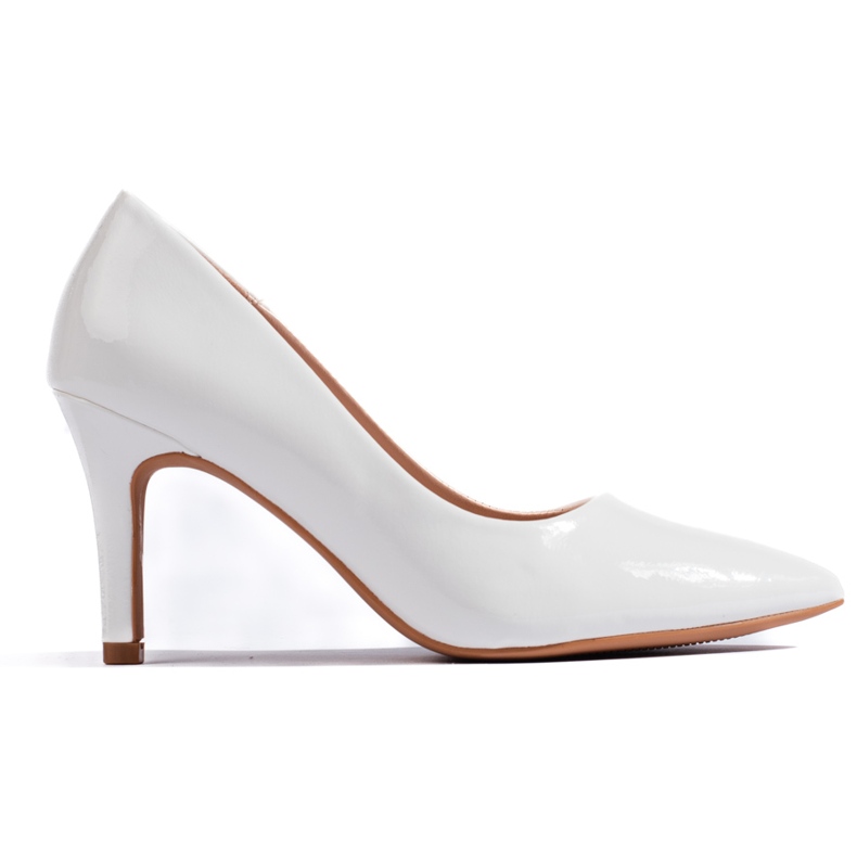 Shelovet white high heel pumps