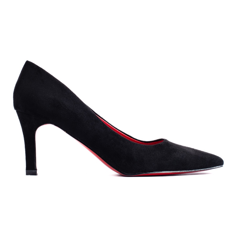 Black suede high heel pumps from Shelovet Black suede high heel pumps from Shelovet