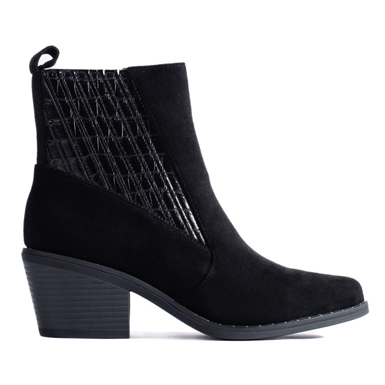 Black stylish women's boots on the Shelovet post