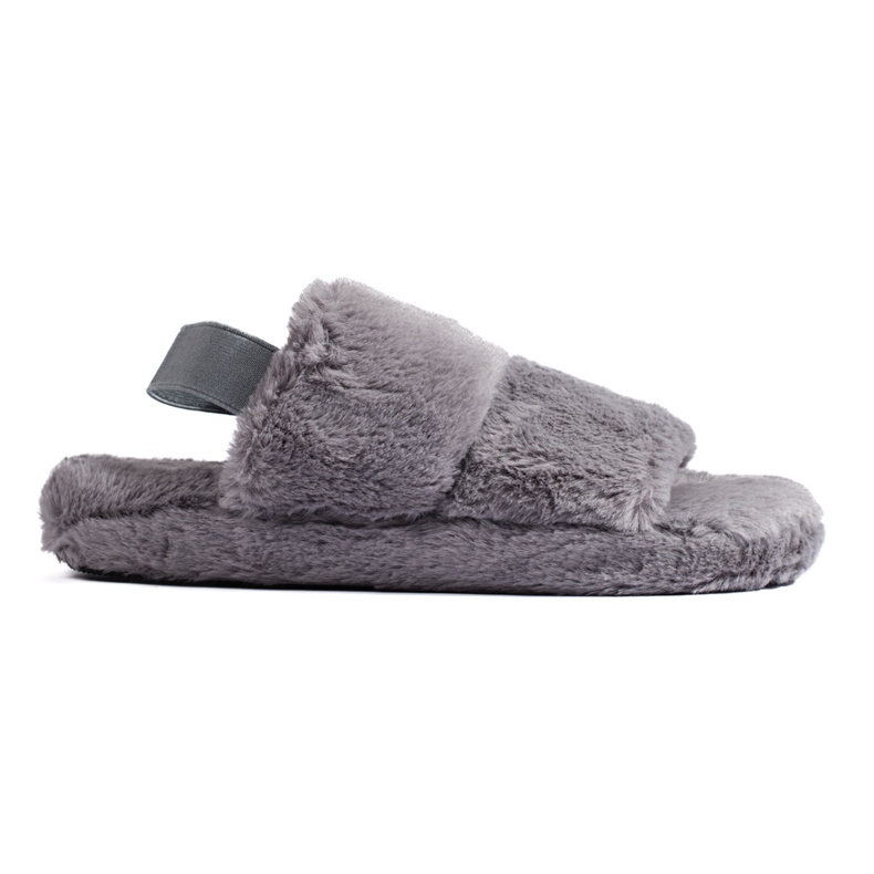 Women's fur slippers Shelovet grey Women's fur slippers Shelovet grey
