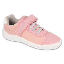 Children's sports Befado with velcro, pink/gray 451X002