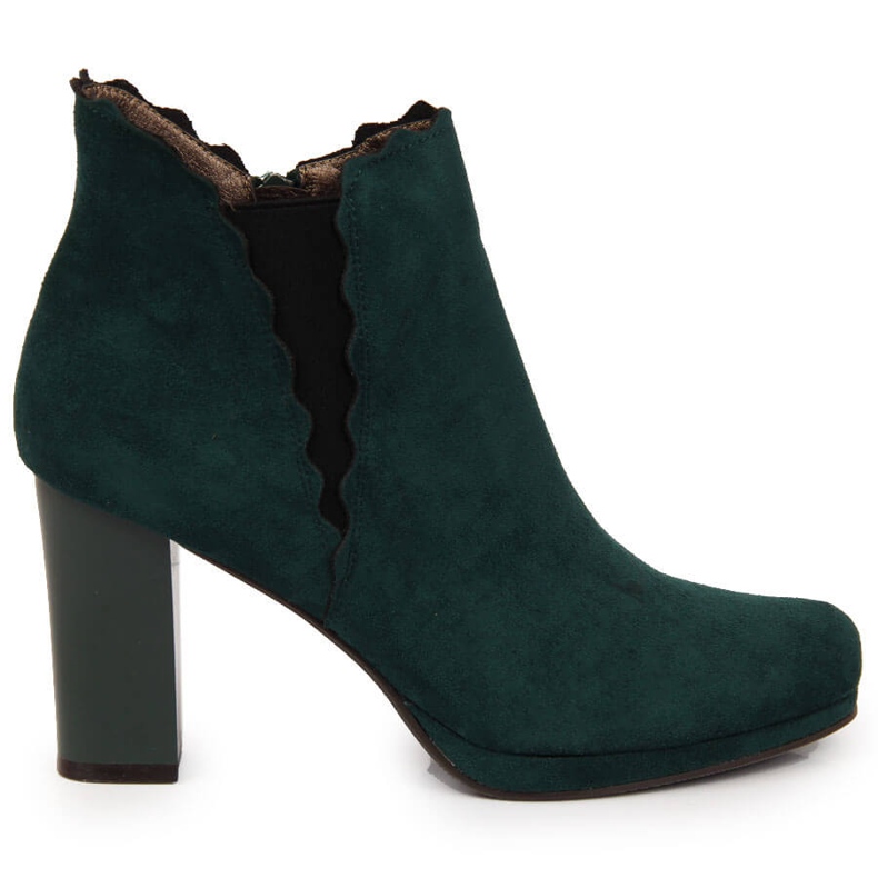 Women's insulated ankle boots, green Jezzi FAF125-12