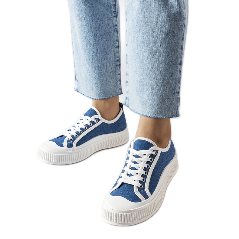 Blue Alfianello platform sneakers