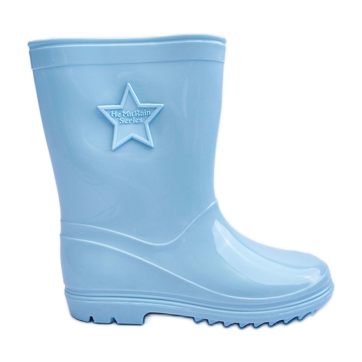 PG3 Children s Rubber Wellington Boots Light Blue Malvi KeeShoes