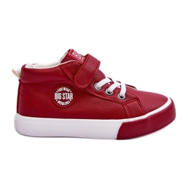 Leather Children's Sneakers Big Star EE374004 Red
