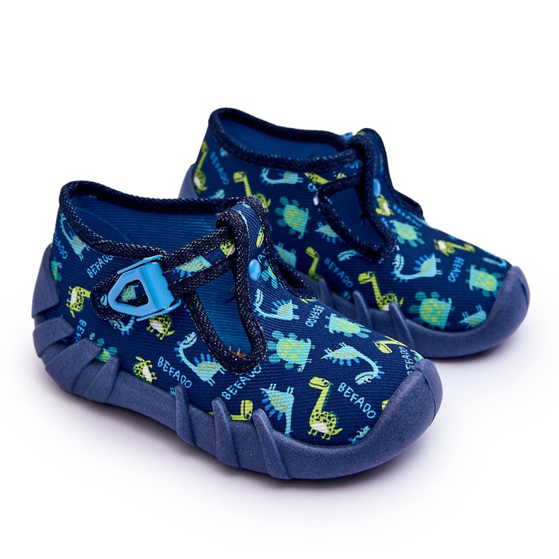 BEFADO S.A. Befado Dinosaurs 110N464 slippers shoes, blue