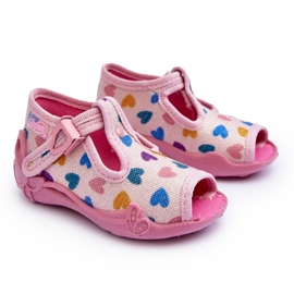BEFADO S.A. Befado Heart Slippers Sandals 213P140 Pink