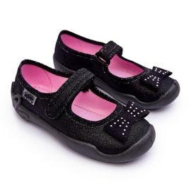 BEFADO S.A. Children's slippers Ballerina bows Befado 114X240 Black BEFADO S.A. Children's slippers Ballerina bows Befado 114X240 Black