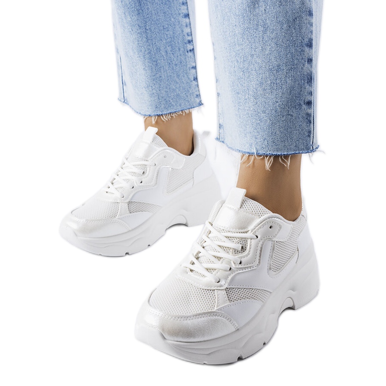 White women's sneakers by Séguin