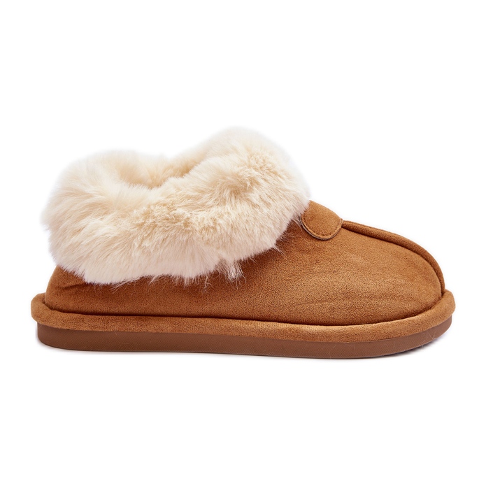 FB3 Women's Slippers With Fur, Brown Lanoze