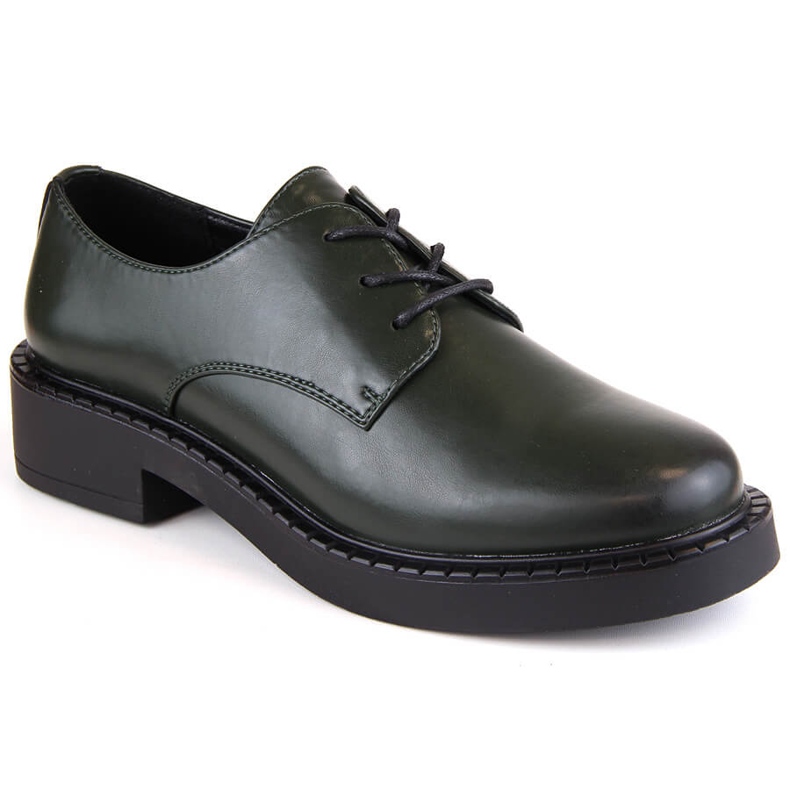 Green women's lace-up shoes Sergio Leone BT194 Green women's lace-up shoes Sergio Leone BT194
