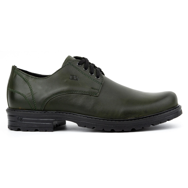 Polbut Men's leather trapper shoes 2120 green Polbut Men's leather trapper shoes 2120 green