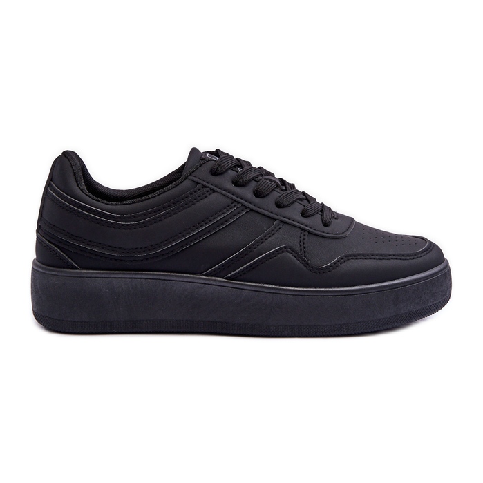 PE1 Women's Sports Shoes On Platform Black Pudina